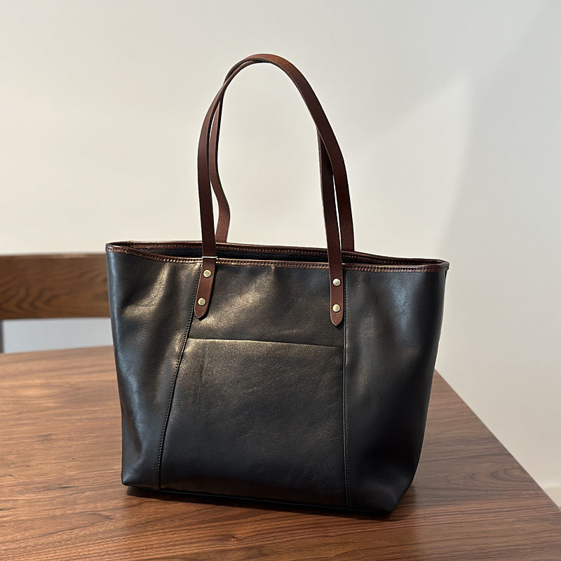 Cowhide Leather Shoulder Bag