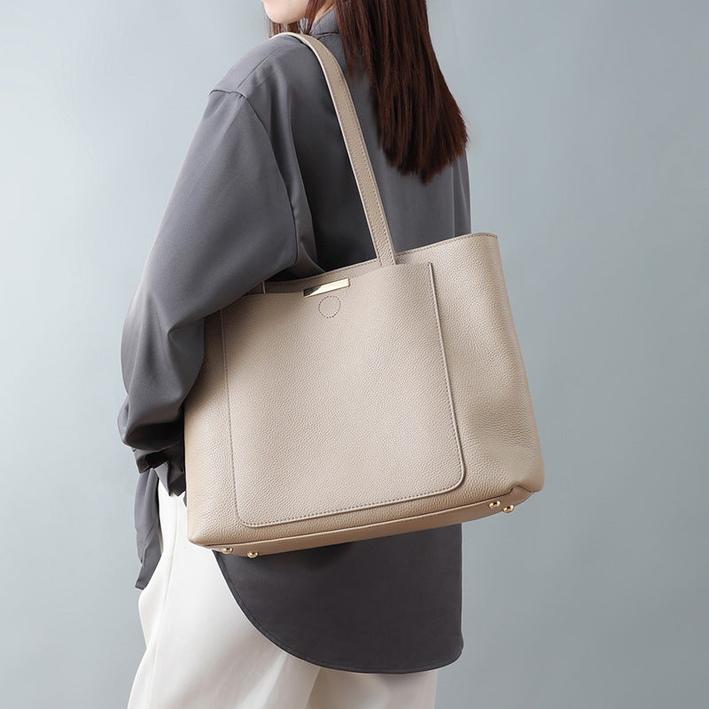 Large Capacity Leather Shoulder Bag