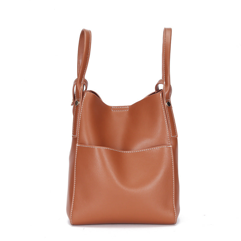 Leather Bucket Bag