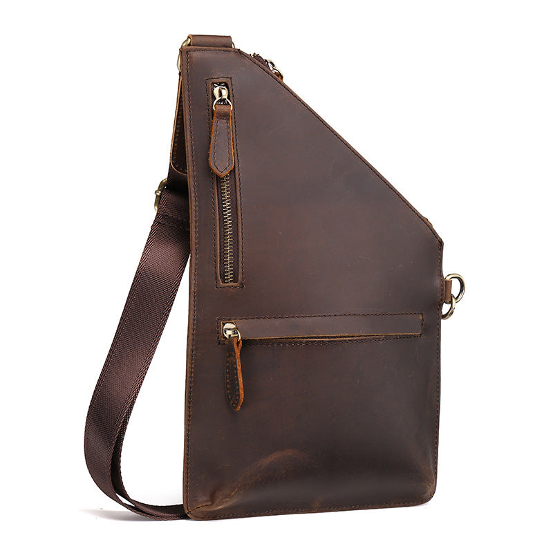 Crazy Horse Leather Chest Bag