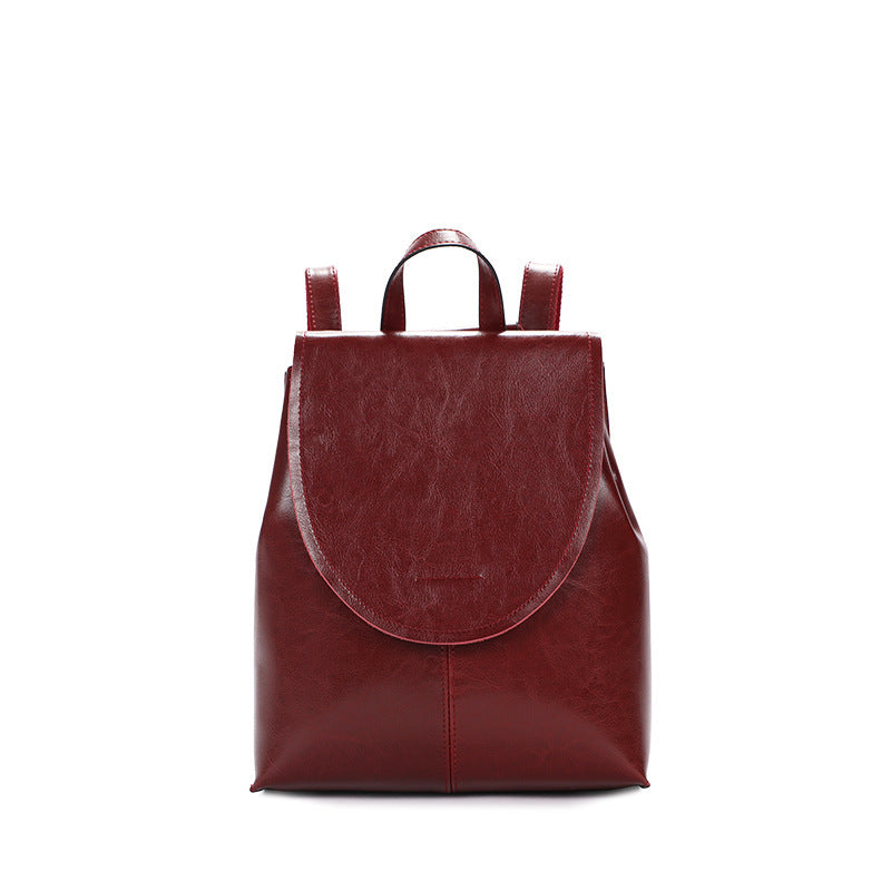 Retro Leather Backpack