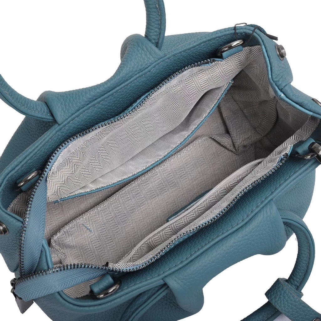 Pleated Leather Bag