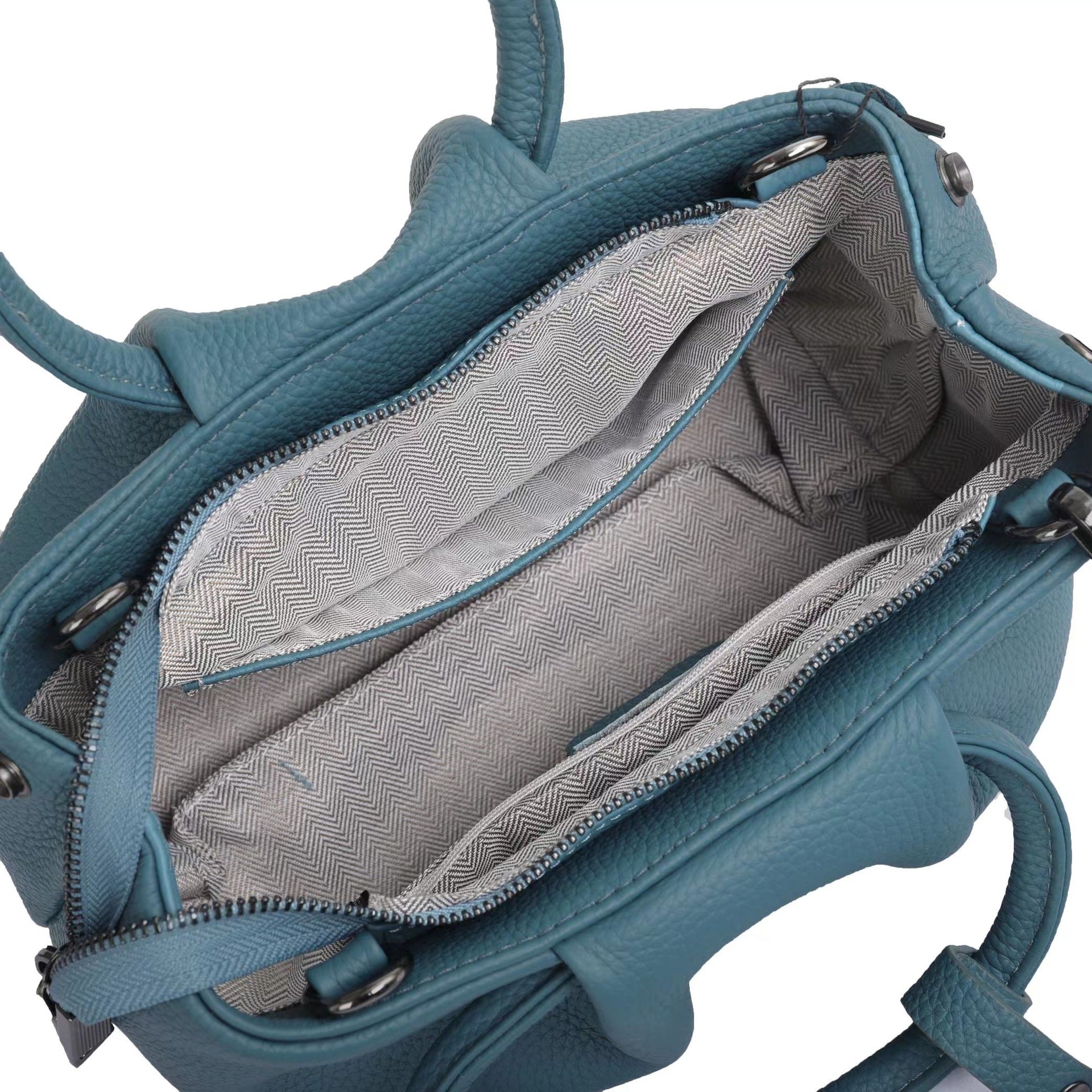 Pleated Leather Bag