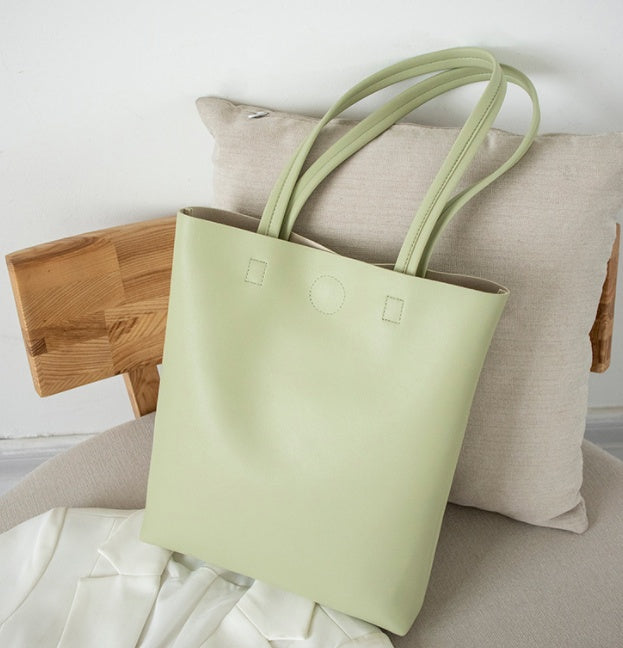 Simple Leather Tote Bag