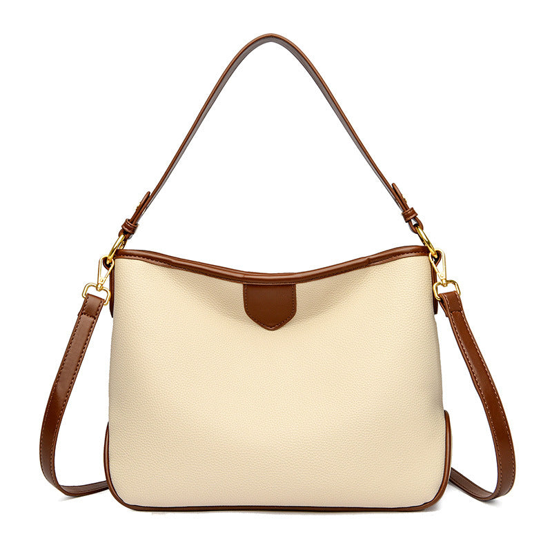 Leather Bucket Crossbody Bag