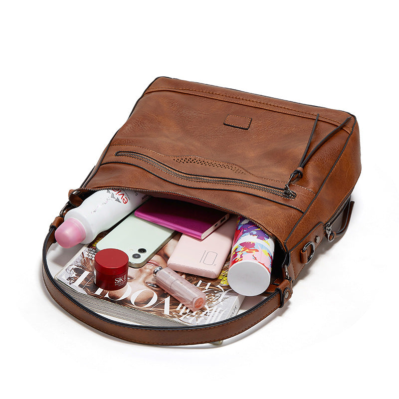 Vintage Leather Tote Bag