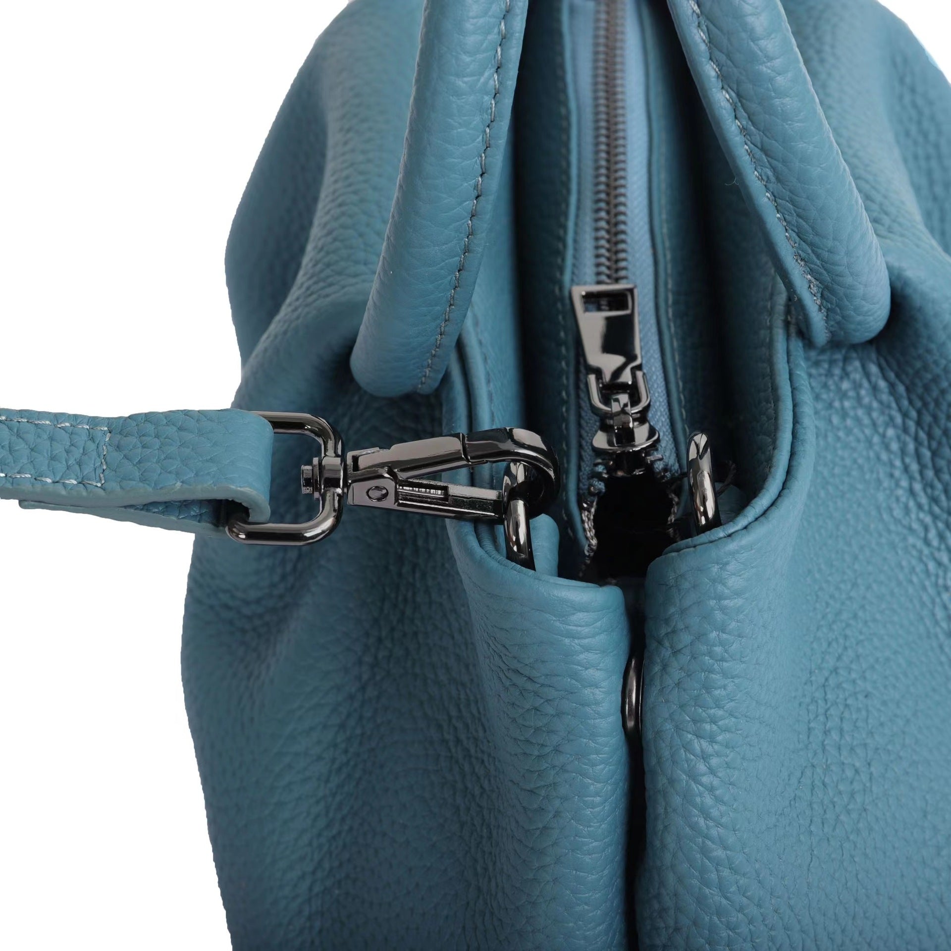 Pleated Leather Bag