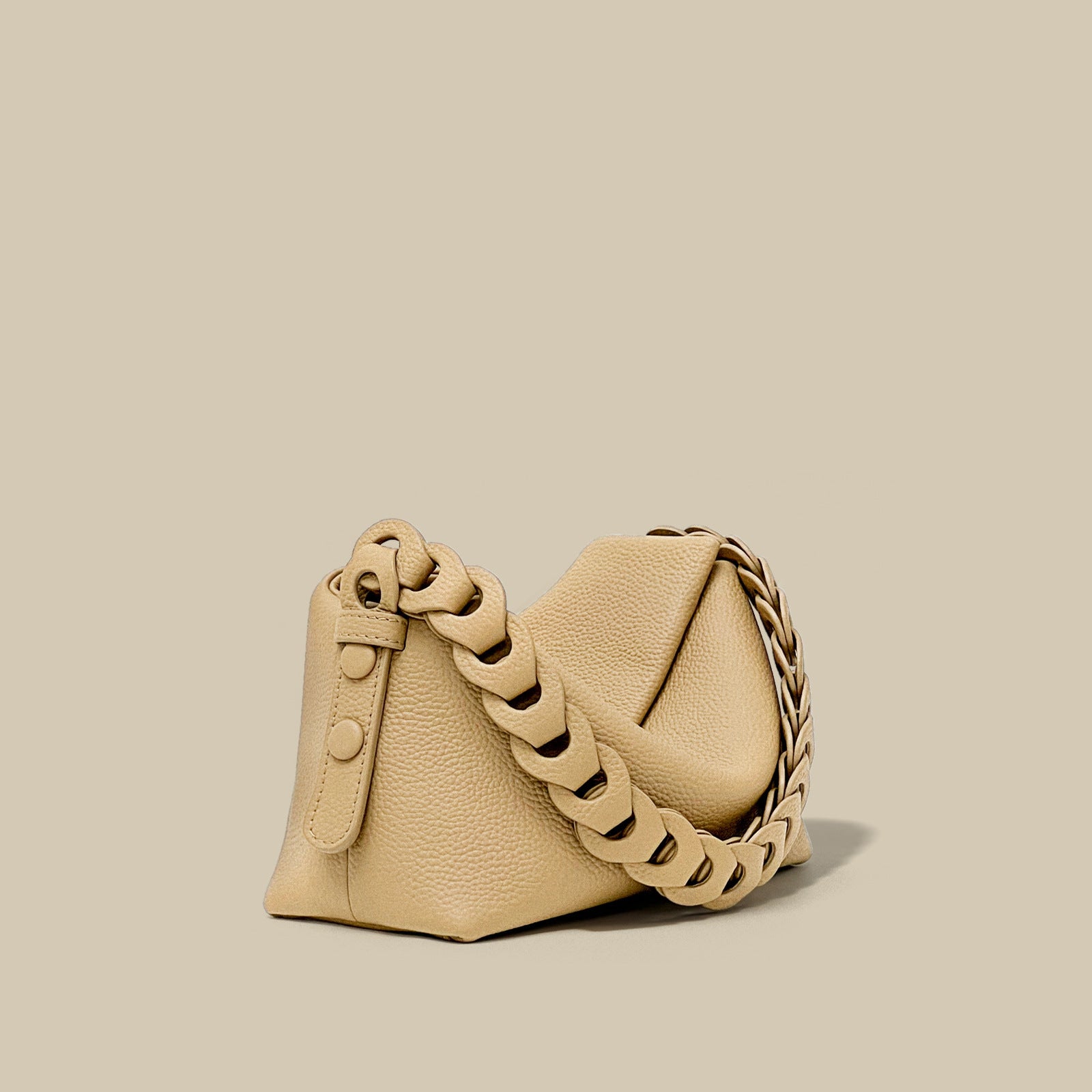 Woven Cowhide Shoulder Bag