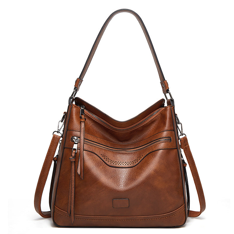 Vintage Leather Tote Bag