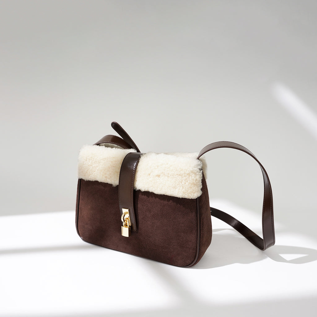 Plush Leather Messenger Bag