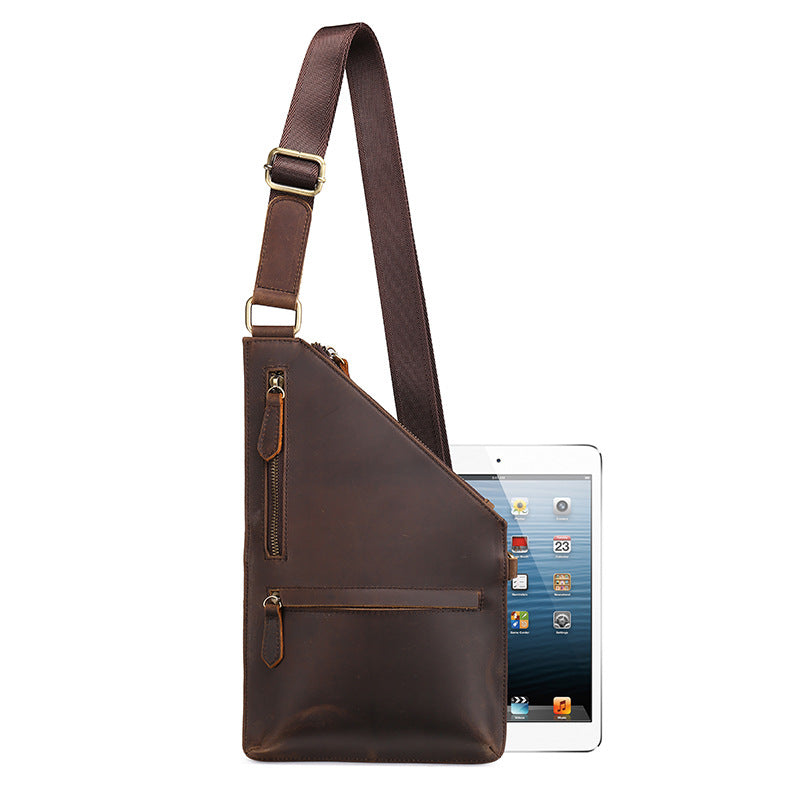 Crazy Horse Leather Chest Bag