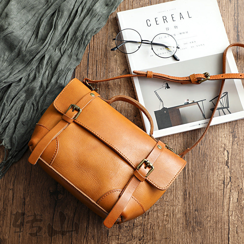 Handmade Vegetable Tanned Leather Bag