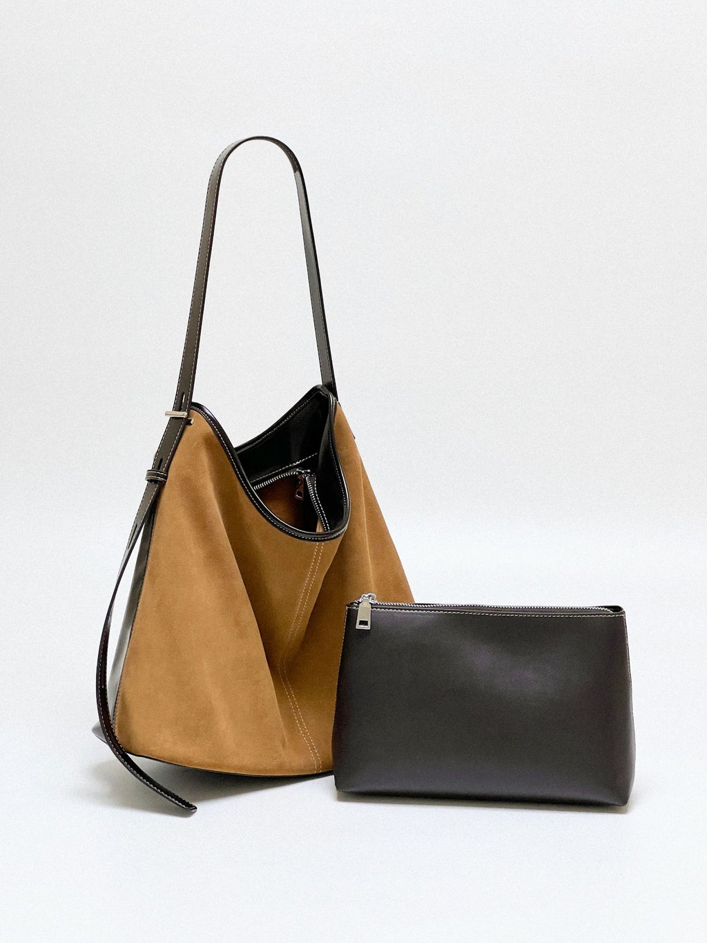 Matte Leather Underarm Bag