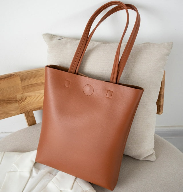 Simple Leather Tote Bag