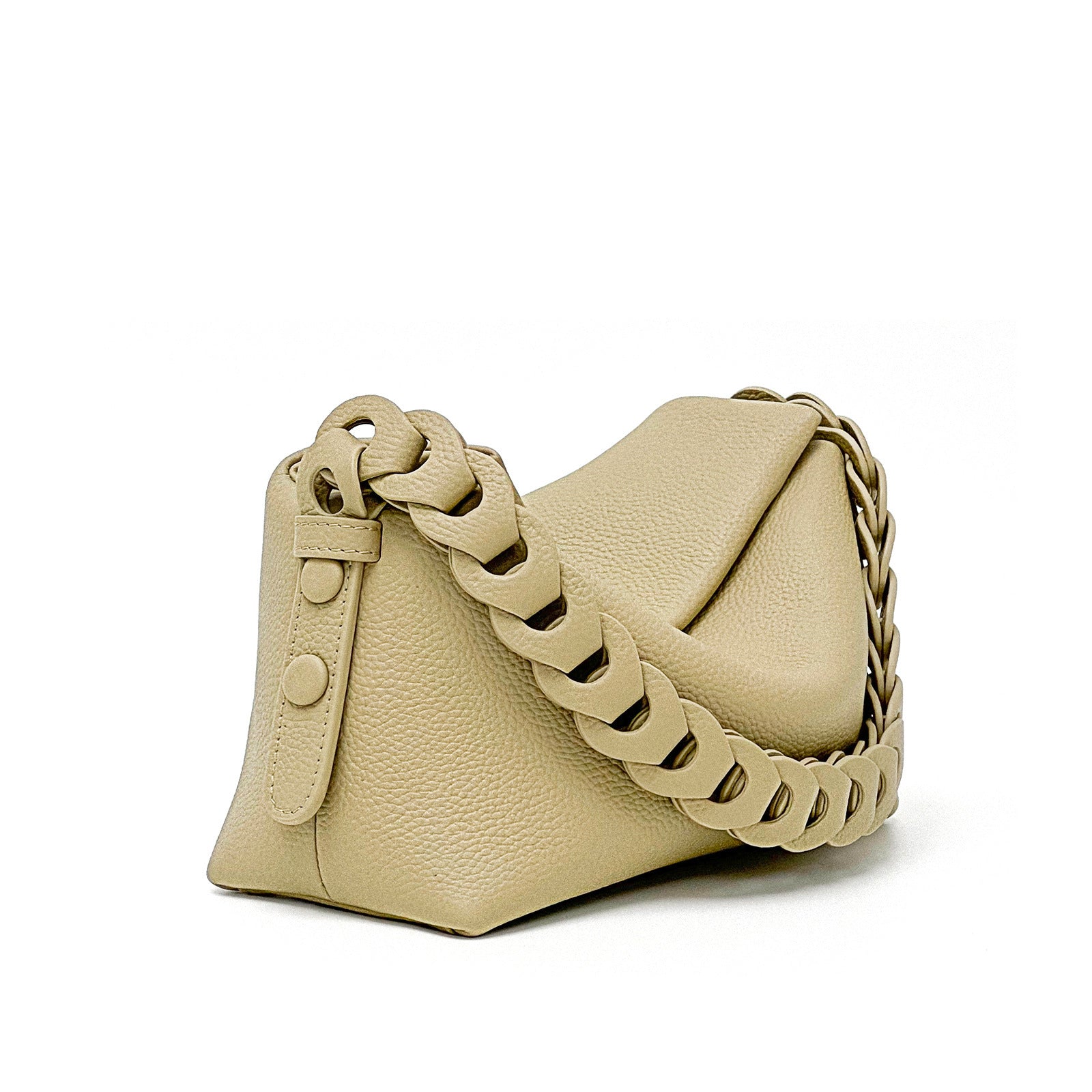 Woven Cowhide Shoulder Bag