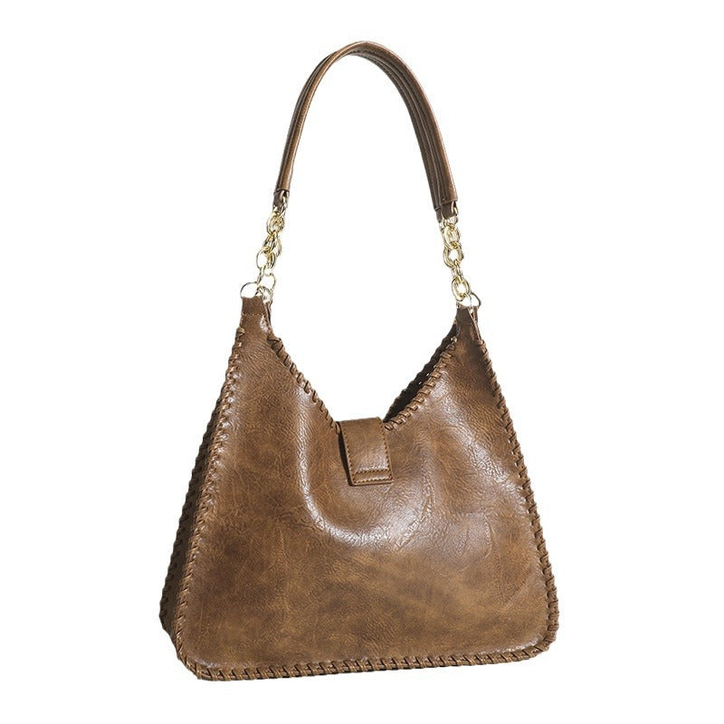 Vintage Woven Leather Bag