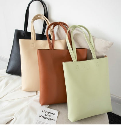 Simple Leather Tote Bag