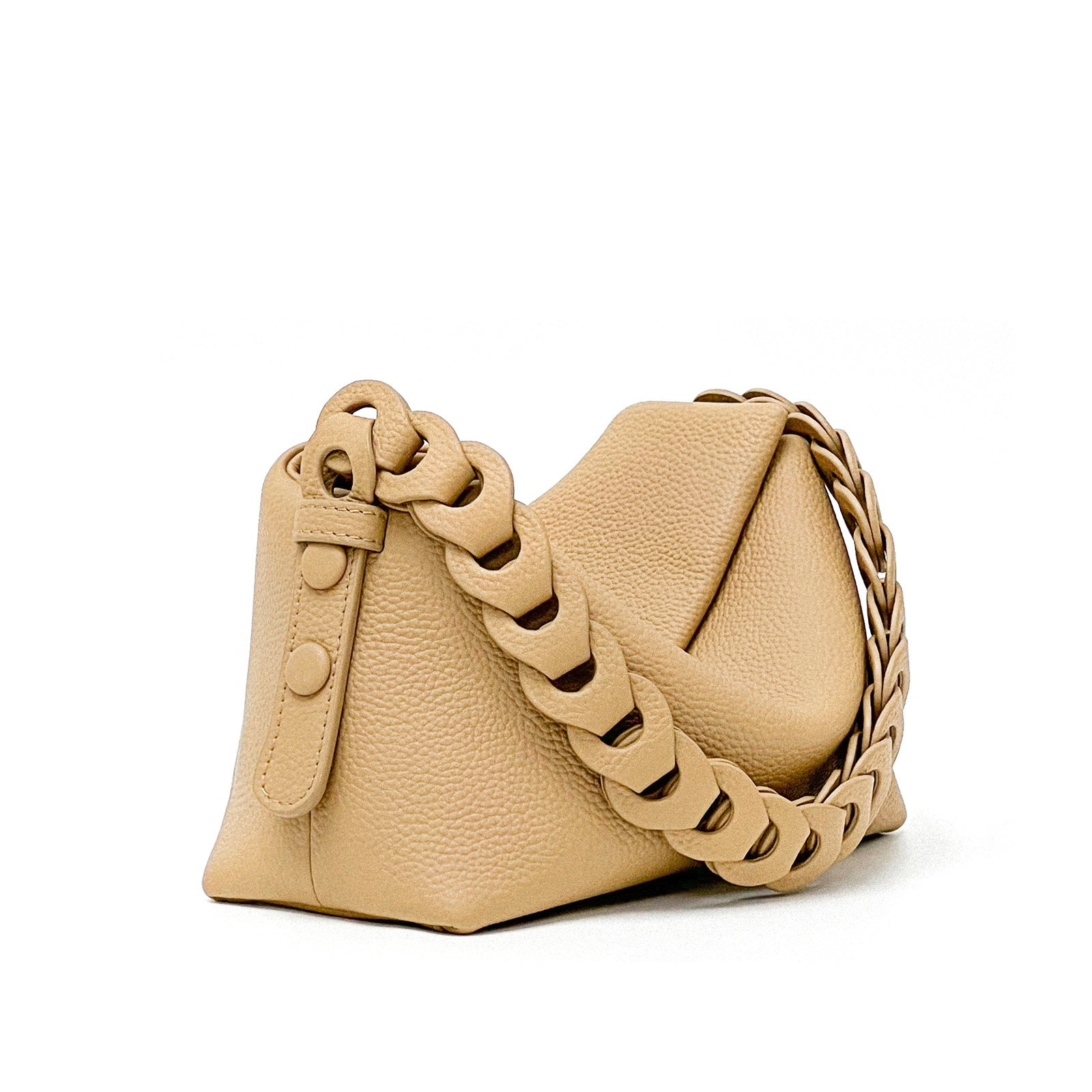 Woven Cowhide Shoulder Bag