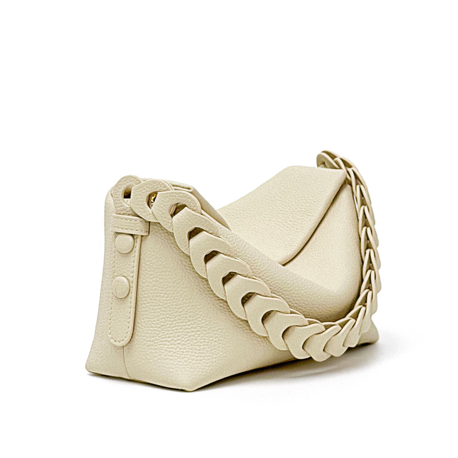 Woven Cowhide Shoulder Bag