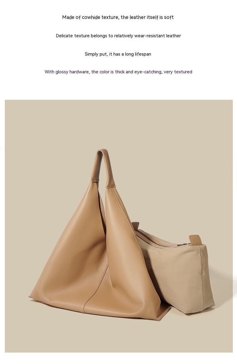 Casual Leather Tote Bag