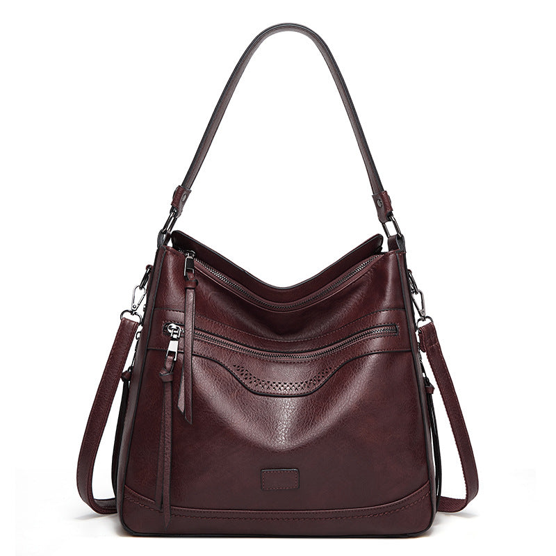 Vintage Leather Tote Bag