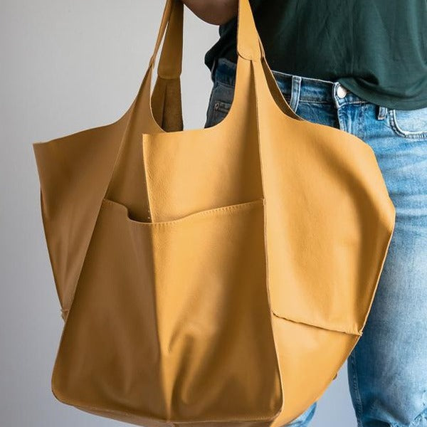 Simple Leather Tote Bag