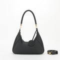 Leather Underarm Woven Crossbody Bag