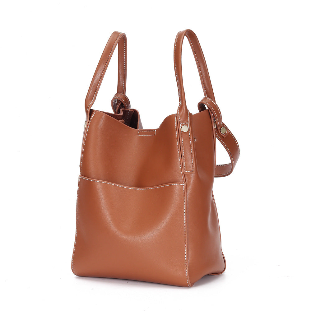 Leather Bucket Bag