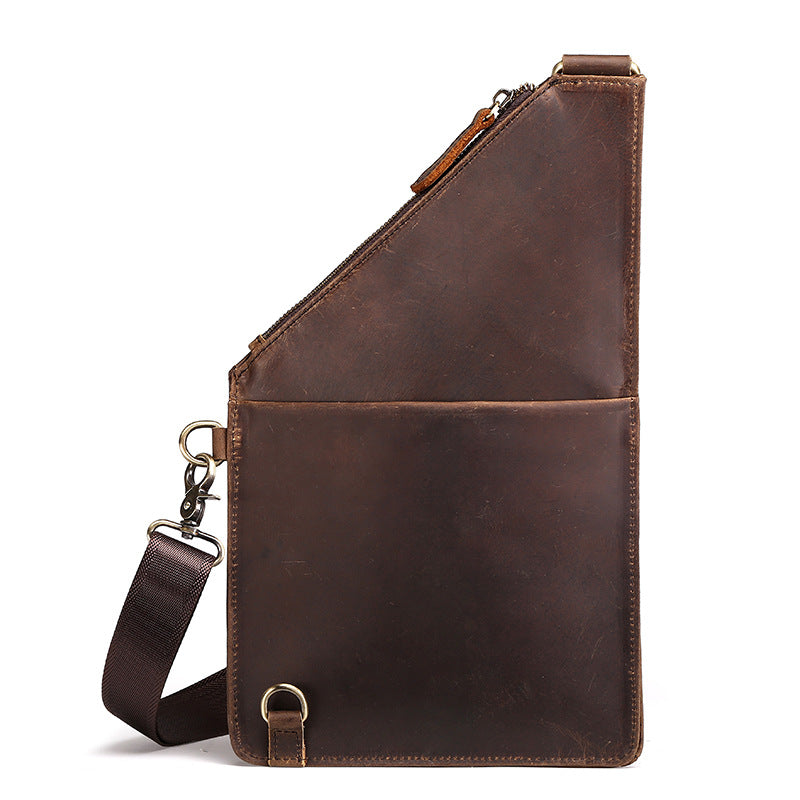 Crazy Horse Leather Chest Bag
