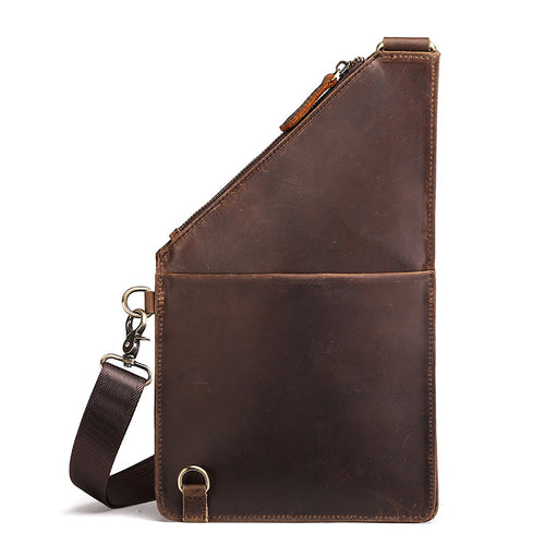 Crazy Horse Leather Chest Bag